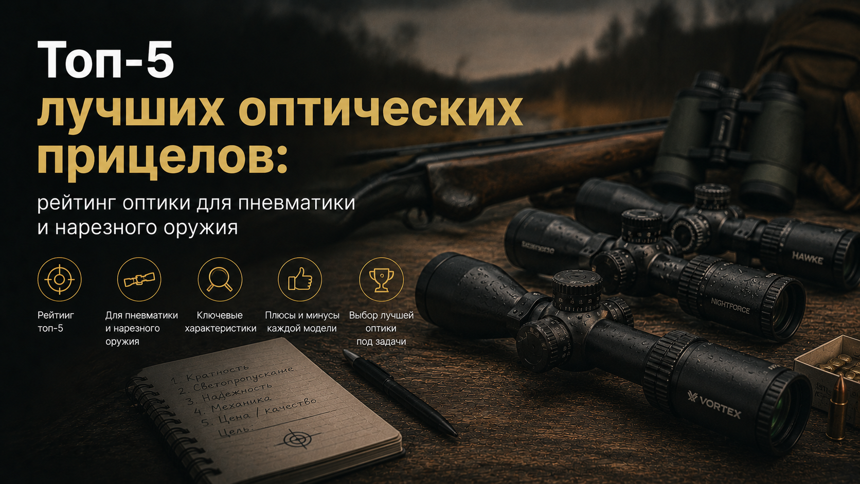 Топ-5 лучших оптических прицелов. Рейтинг оптики для пневматики и нарезного оружия Топ-5 лучших оптических прицелов. Рейтинг оптики для пневматики и нарезного оружия