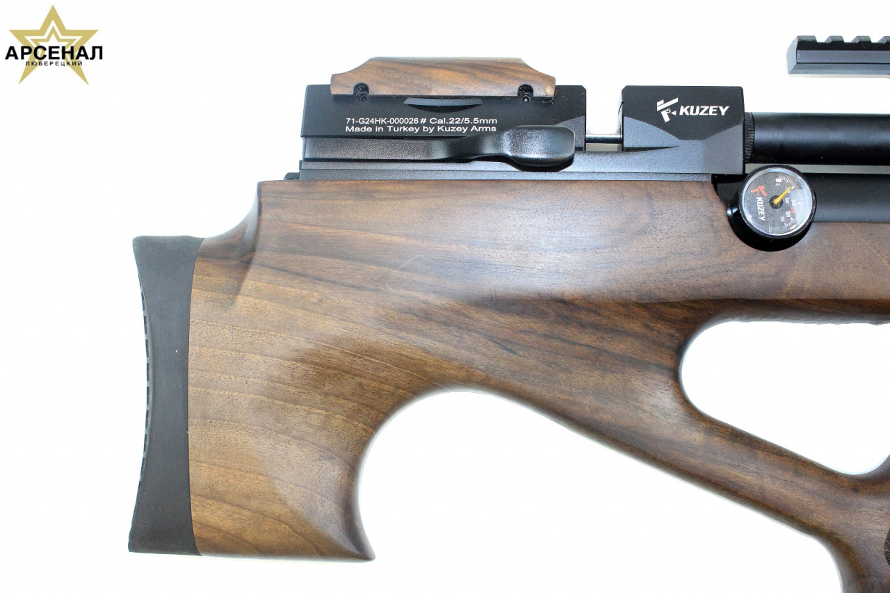 Пневматическая винтовка Kuzey K30 к.6,35мм орех бок взвед. Пневматическая винтовка Kuzey K30 к.6,35мм орех бок взвед.