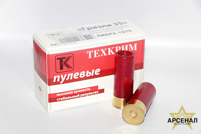 Патрон 12 /пуля Гризли 35гр. (Техкрим)