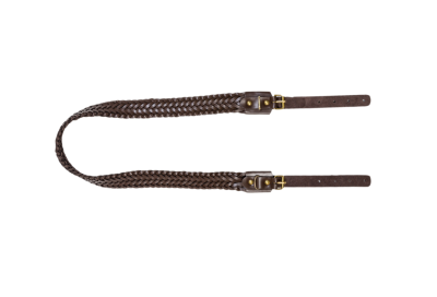 Ремень погонный плетеный (кожа) корич.