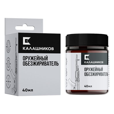 КК Оружейный обезжириватель Калашников; 40 мл; (банка из ПЭТ материала)
