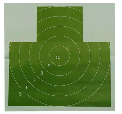 Мишень №4 грудная,зеленая