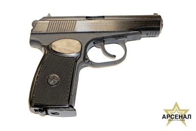 Пневматический пистолет МР-654К .газобал. с обнов.рук.(черная)