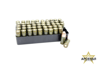 Патрон 9х19 Люгер нар. FMJ лак.(Барнаул) д/спорт. и охот.оружия