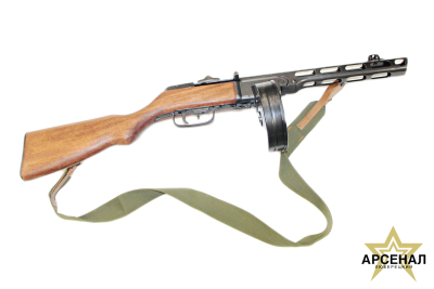 Макет сувенирный Шпагина ППШ под 7,62х25 СССР 1940г.(2-ая Мир.Война) с ремнем
