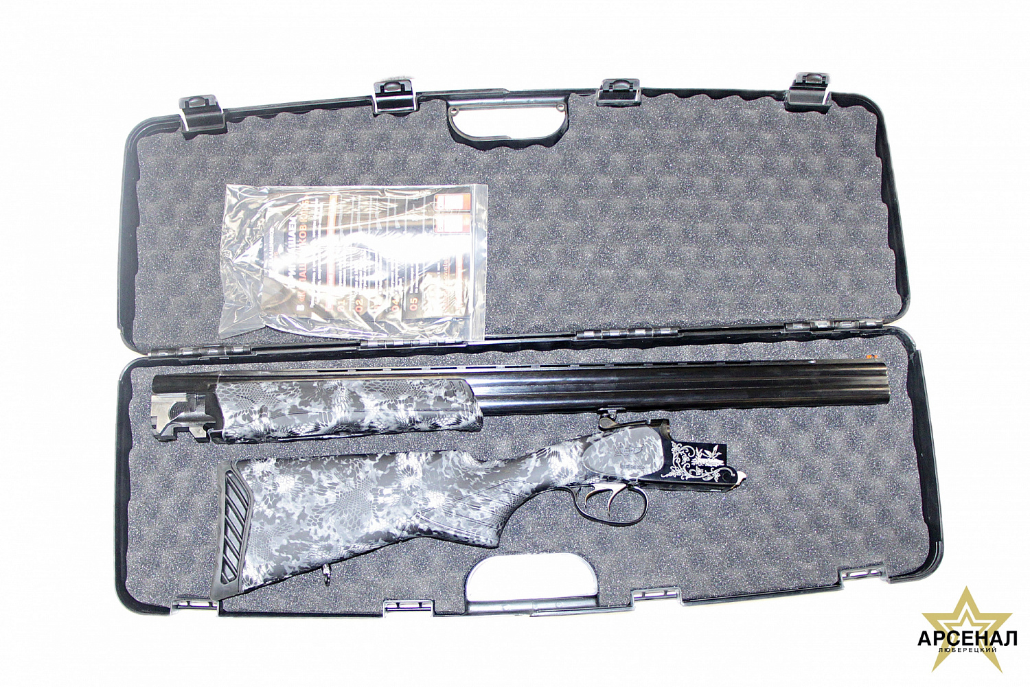 МР-27М 12/76 (РУСИЧ плс, камуфл. Криптек серый, L710,компл д/чистки, Soft Touch