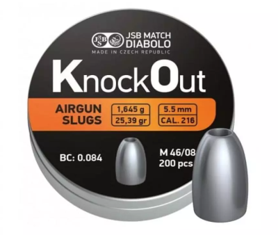 Пульки JSB Knock Out 5,51мм/1,645г/200шт