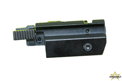 Лазер целеуказатель подствольный (зеленый) универсальные крепления, выносная кнопка 5 мВт