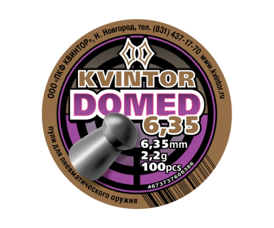 Пульки Квинтор Domed (6,35/2,2/100шт.)