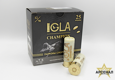 Патрон 12 /7,5 (IGLA-CHAMPION (28гр) (Азот))