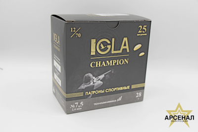 Патрон 12 /7,5 (IGLA-CHAMPION (28гр) (Азот))
